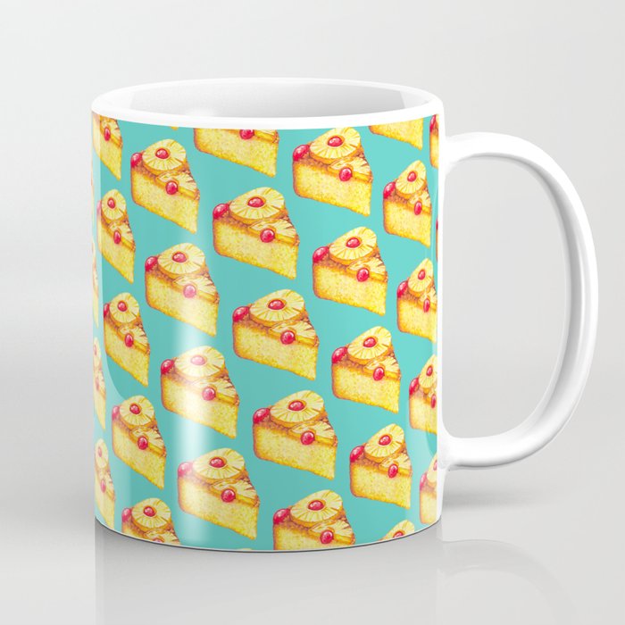 Pineapple Upside-Down Cake Pattern Coffee Mug