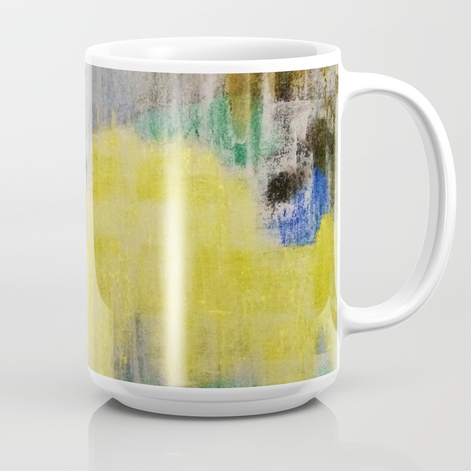 Rainy Day Grey Rain Water Car Abstract Blue Painting By Jodi
