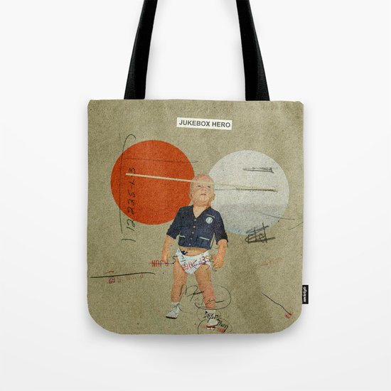 Jukebox Hero | Collage Tote Bag