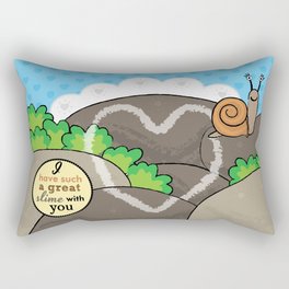 Lovebugs -I have such a great slime with you Rectangular Pillow
