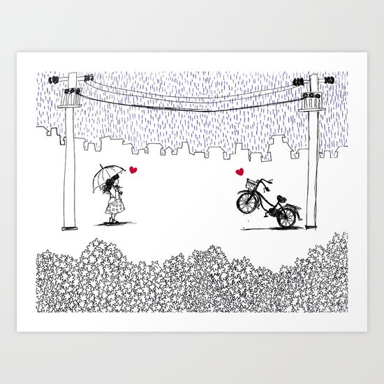 Little Love Story Art Print