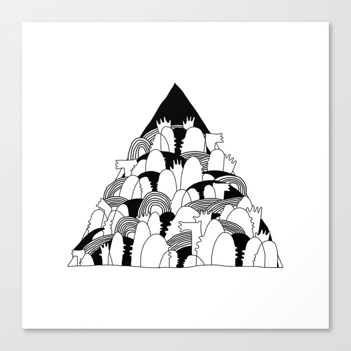Triangle Pattern Canvas Print