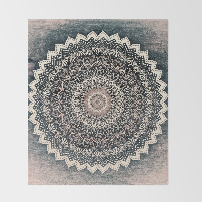 Warm Winter Mandala Throw Blanket By Nika Society6
