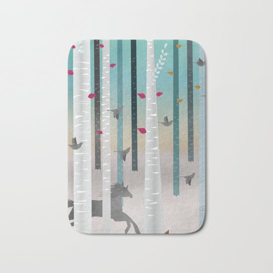 Flying Horses Bath Mat