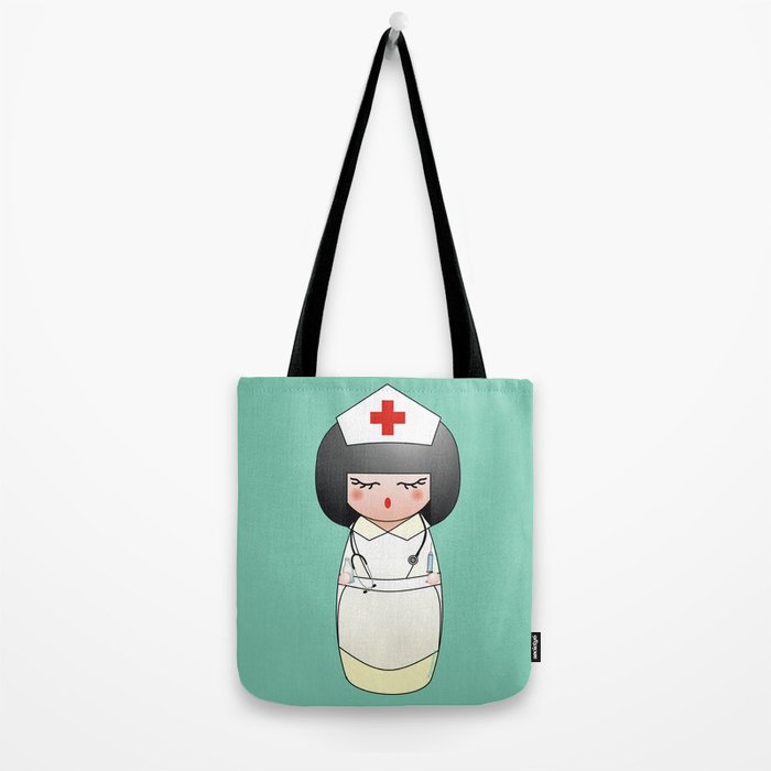 Kokeshi Nurse Tote Bag