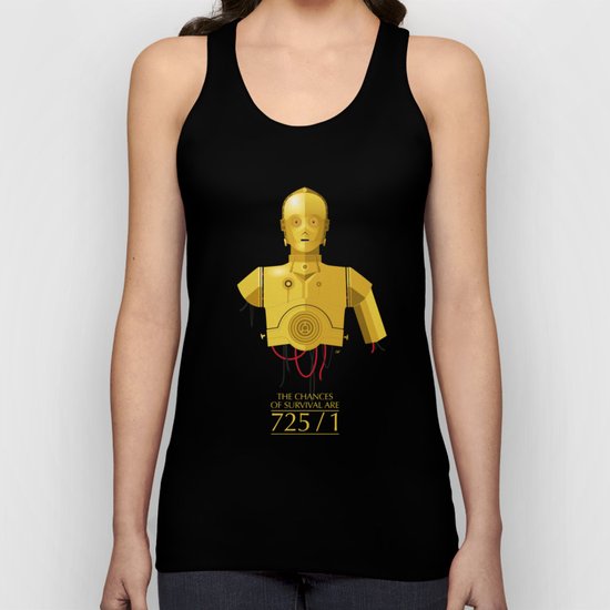 Never Tell Me The Odds (C3P0) Unisex Tank Top
