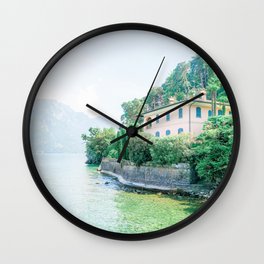Stunning Villa in Lake Como, Italy Wall Clock | Italyart, Italianfineart, Photo, Bellagioitaly, Italianphoto, Italianart, Lakecomo, Italianvilla, Italyfineart, Digital 
