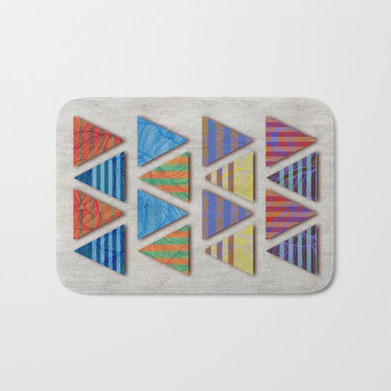 Triangular composition Bath Mat