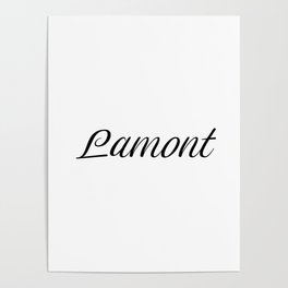 Name Lamont Poster