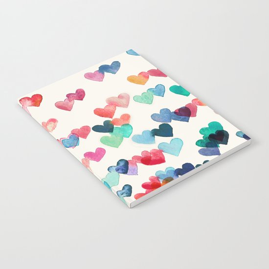 Heart Connections - watercolor painting Notebook