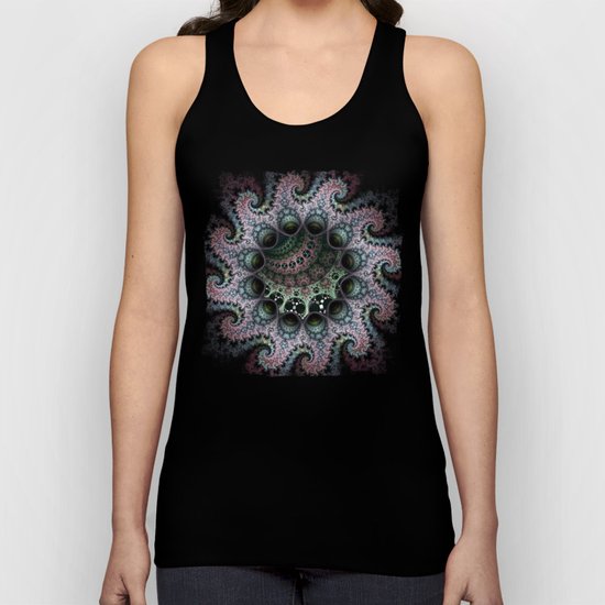 Magical dragon spirals mandala Unisex Tank Top