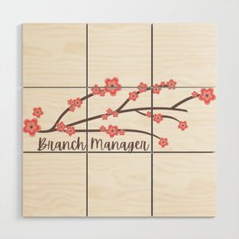 Branch Manager Pink by WIPjenni Wood Wall Art