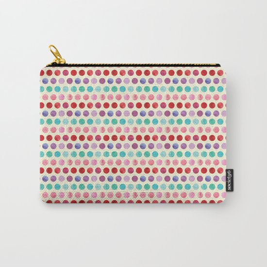 Watercolor Circles Pattern Carry-All Pouch