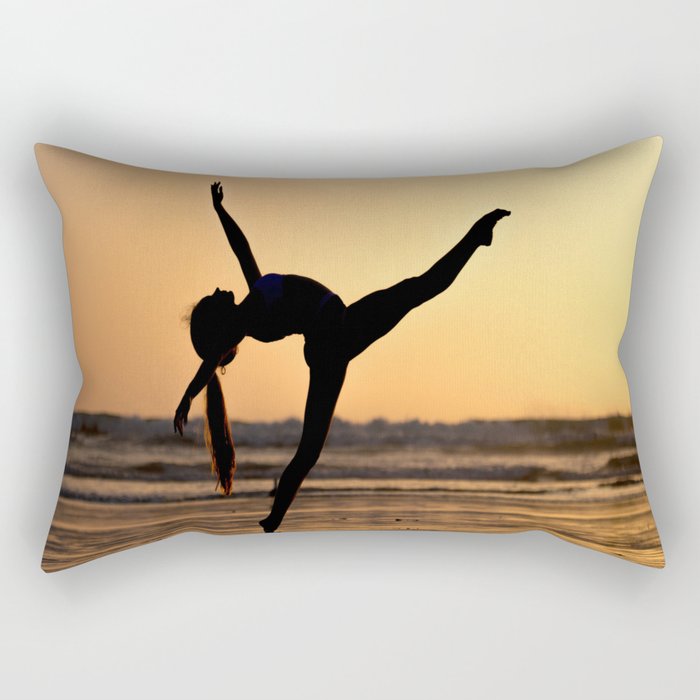Dancer On The Beach Series Rectangular Pillow