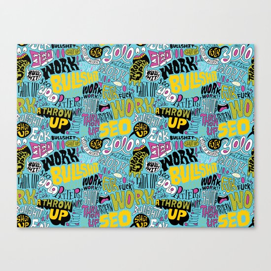 SEO Pattern Canvas Print