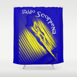 Shy Blue Shower Curtain