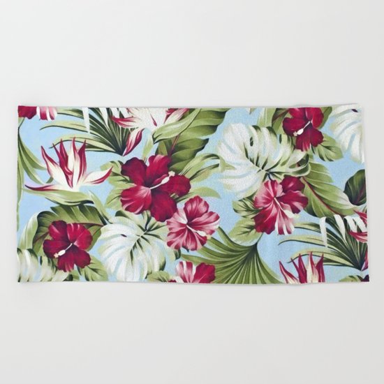 Tropical garden II Beach Towel