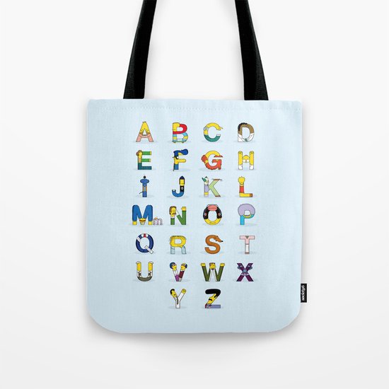 Simphabet Tote Bag