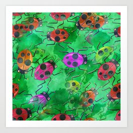 Ladybug Painting Art Prints For Any Decor Style Society6