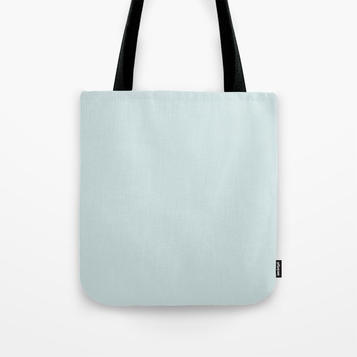 Pale Pastel Blue Solid Color Hue Shade - Patternless Tote Bag