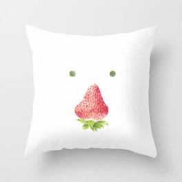 Mr. Strawberry Throw Pillow