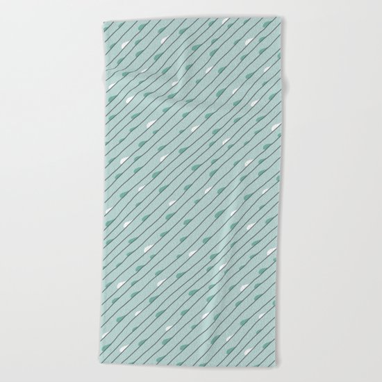 Summer Rain Beach Towel