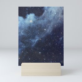 blue night sky Mini Art Print