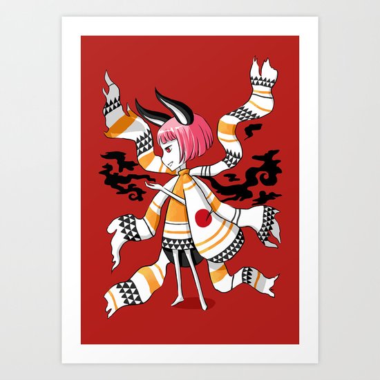 Daemon Girl Art Print