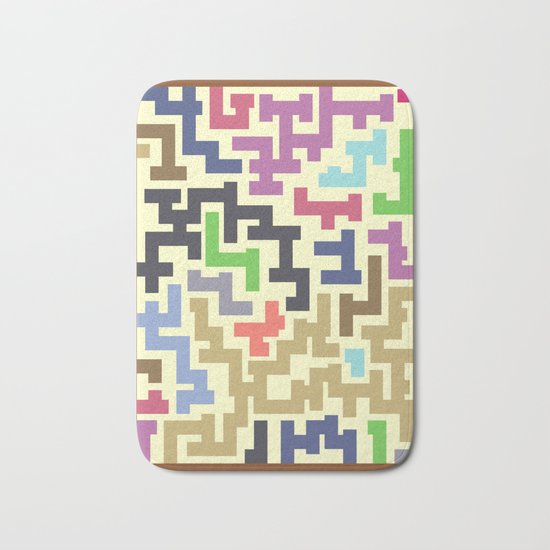 Colorful Maze IV Bath Mat