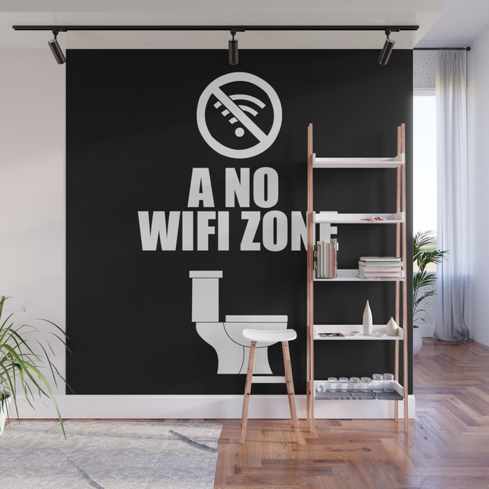 A no wifi free zone Wall Mural