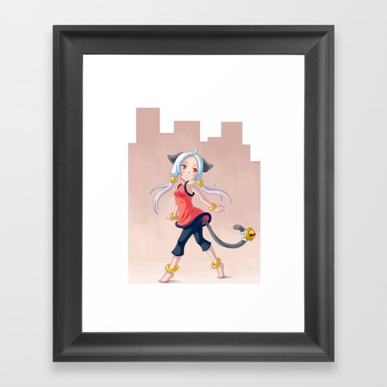 City Girl Framed Art Print