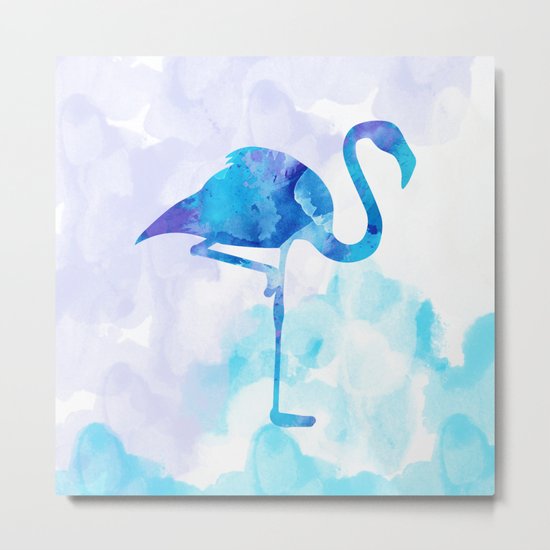 Abstract Flamingo Metal Print