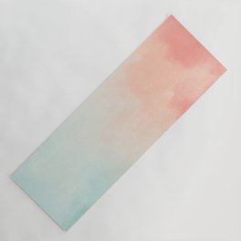 Teal-Watercolor Yoga Mats to Match Your Workout Vibe | Society6