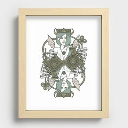 SINS Mentis - Envy Queen of Clubs Recessed Framed Print
