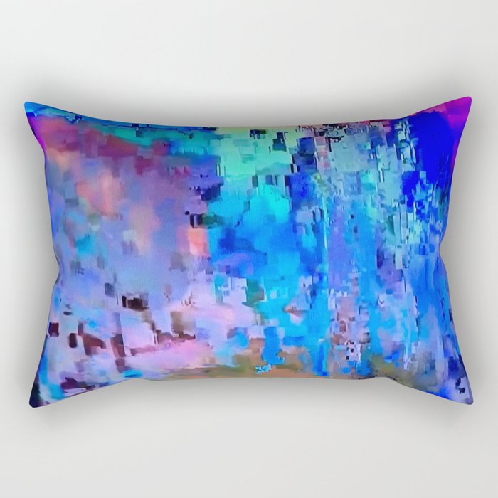 Evening Blue Rectangular Pillow