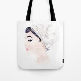 watercolor woman Tote Bag