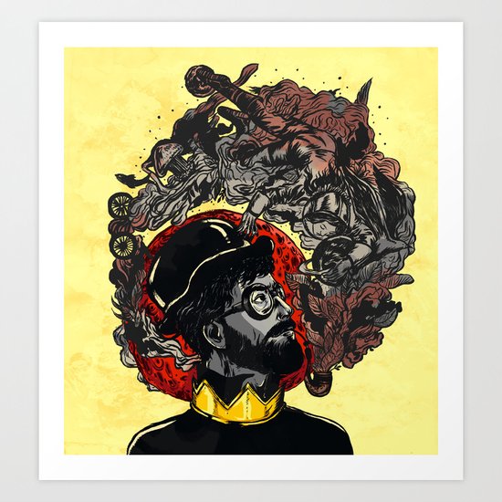 Pipe of Peace and Love Art Print