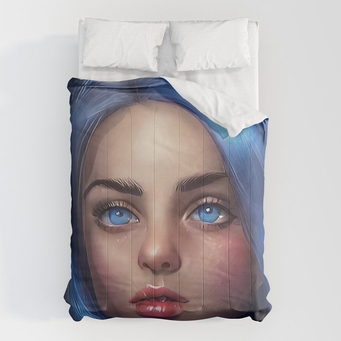 Bleu Magical Hero Girl Comforter