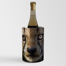 Cheetah cub portrait Wine Chiller