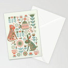 Mad Tea Party - Spring Garden Stationery Card