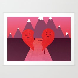 The Course of Love Art Print