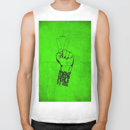 Make peace... Biker Tank