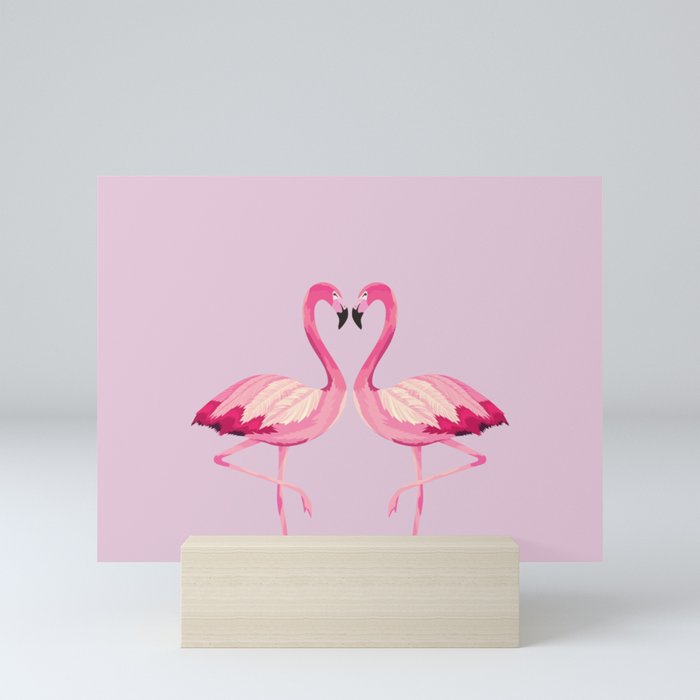 Flamingos Mini Art Print