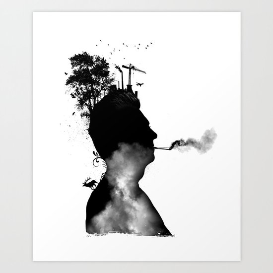 URBAN BLACK MAN Art Print