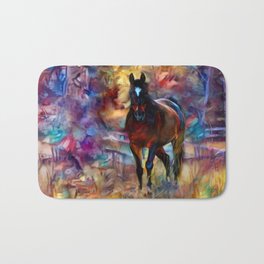Cool Regal Bath Mat | Bayhorse, Equineart, Horseprint, Horsepainting, Colorfulhorse, Regal, Painting, Horse, Horses, Equine 