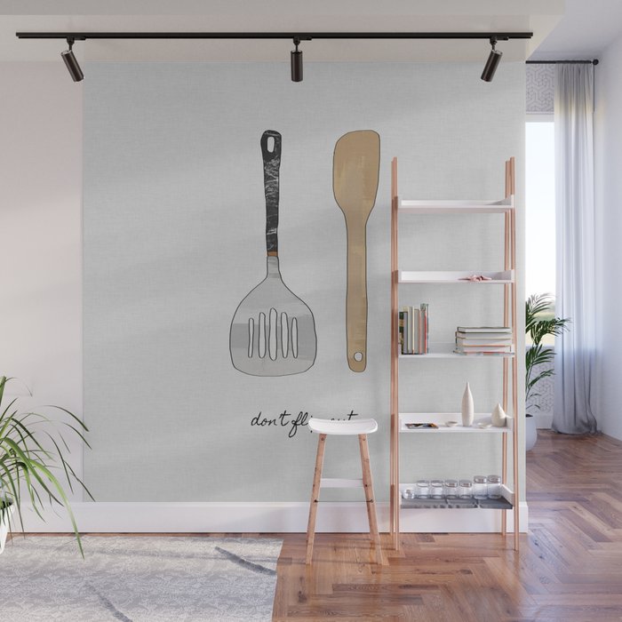 don't flip out, kitchen wall art wall muralpaperpixelprints