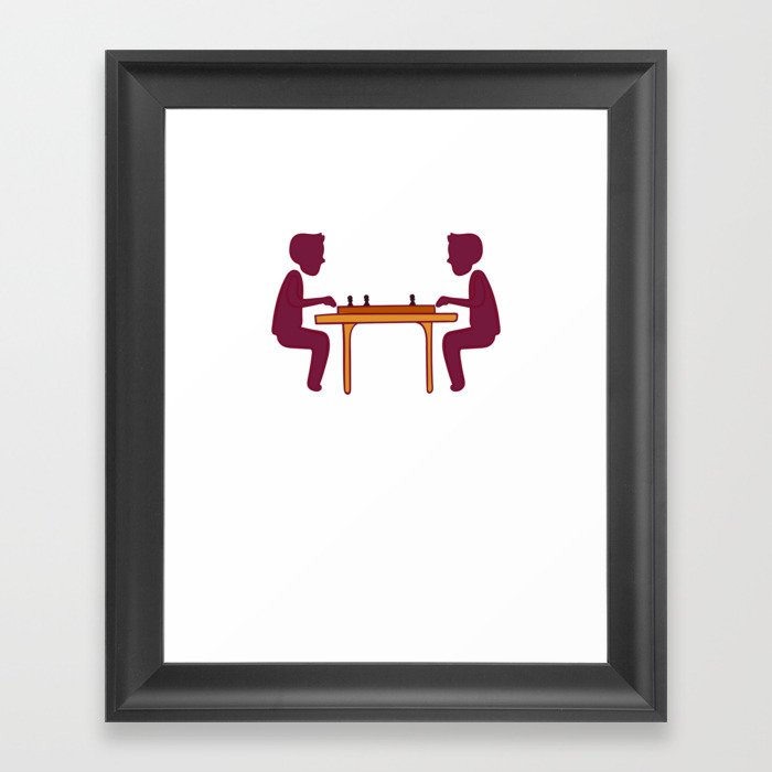 Board Game Tabletop Gamer Family Table Meeple Framed Art Print