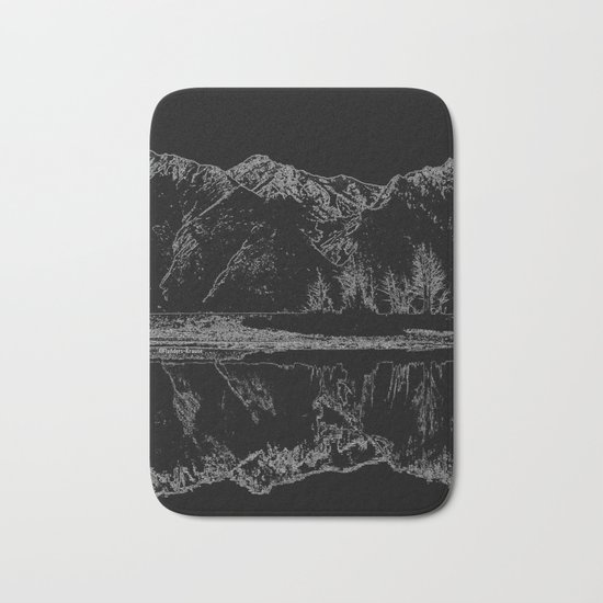 Knik River Mts. Pop Art - 4 Bath Mat
