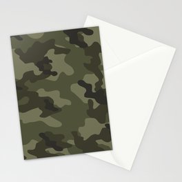 vintage military camouflage Stationery Card