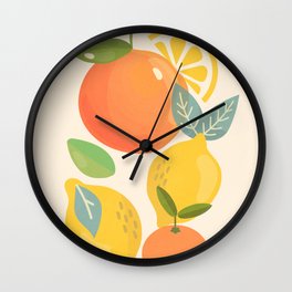 Citrus Fruits Wall Clock